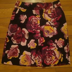 Express floral skirt